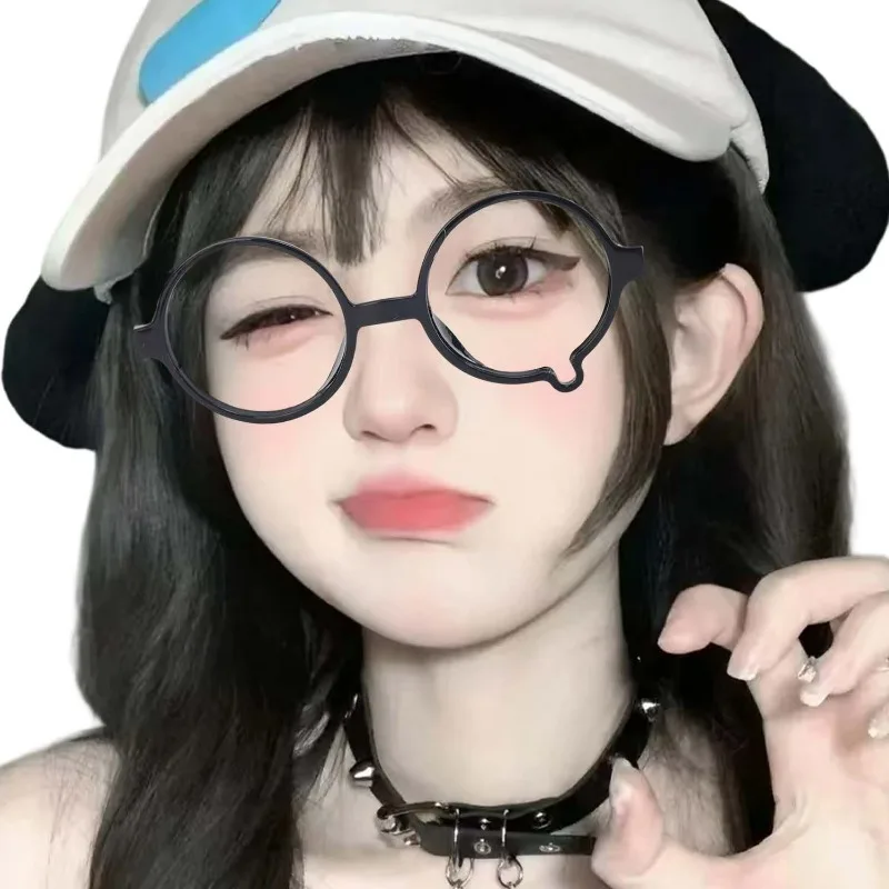 Y2K Round Clear Frame Glasses Big Frame Cute Eyewear Blue Light Blocking Eyeglasses Female Computer Reading Optical Spectacle
Y2K Round Clear Frame Glasses Big Frame Cute Eyewear Blue Light Blocking Eyeglasses Female Computer Reading Optical Spectacle