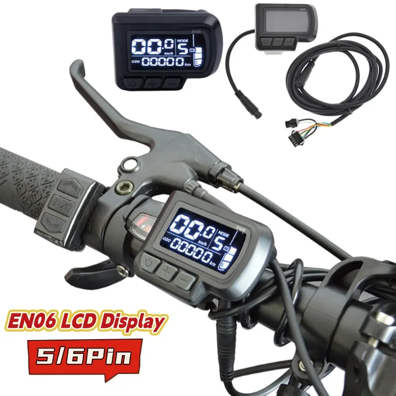 5/6pin Bike Panel Bike Display 24V 36V 48V LCD Display ABS Black Components Control Panel EN06 For Electric Bicycle
5/6pin Bike Panel Bike Display 24V 36V 48V LCD Display ABS Black Components Control Panel EN06 For Electric Bicycle