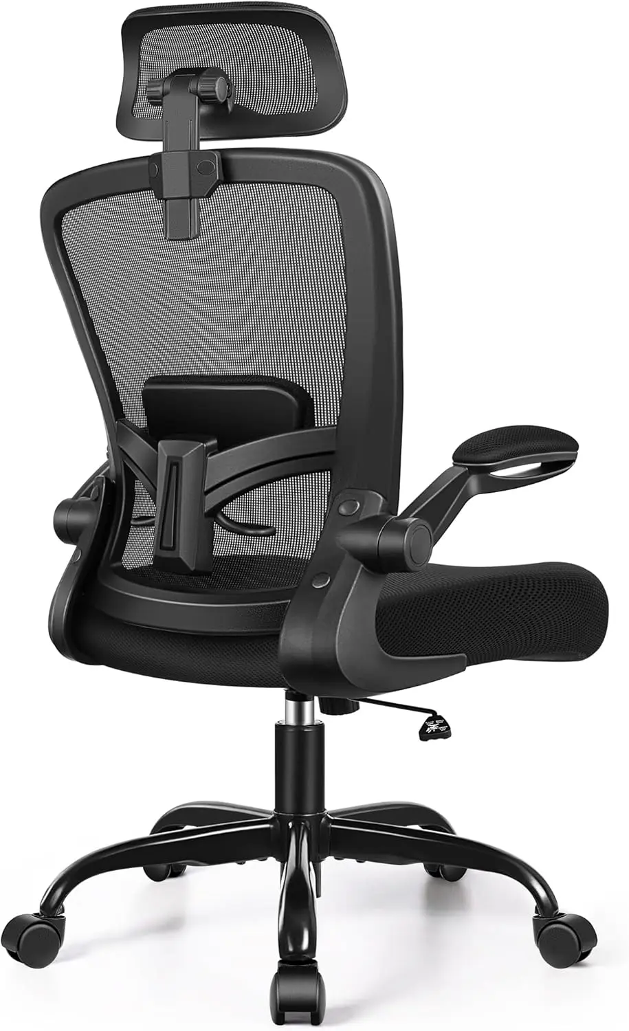 Ergonomic Office Chair, Headrest Desk Chair with Adjustable Lumbar Support, Home Office Swivel Task Chair with High Back
Ergonomic Office Chair, Headrest Desk Chair with Adjustable Lumbar Support, Home Office Swivel Task Chair with High Back