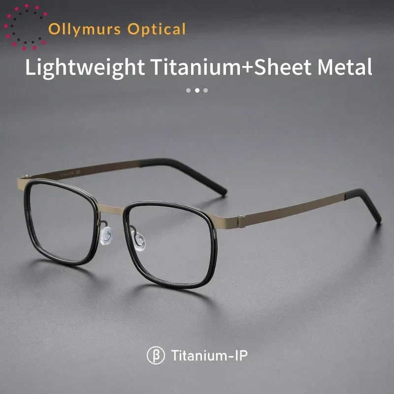 Новая квадратная оправа Ollymurs в стиле ретро, ультралегкая оправа из чистого титана, высококачественные мужские очки по рецепту 9711
Новая квадратная оправа Ollymurs в стиле ретро, ультралегкая оправа из чистого титана, высококачественные мужские очки по рецепту 9711