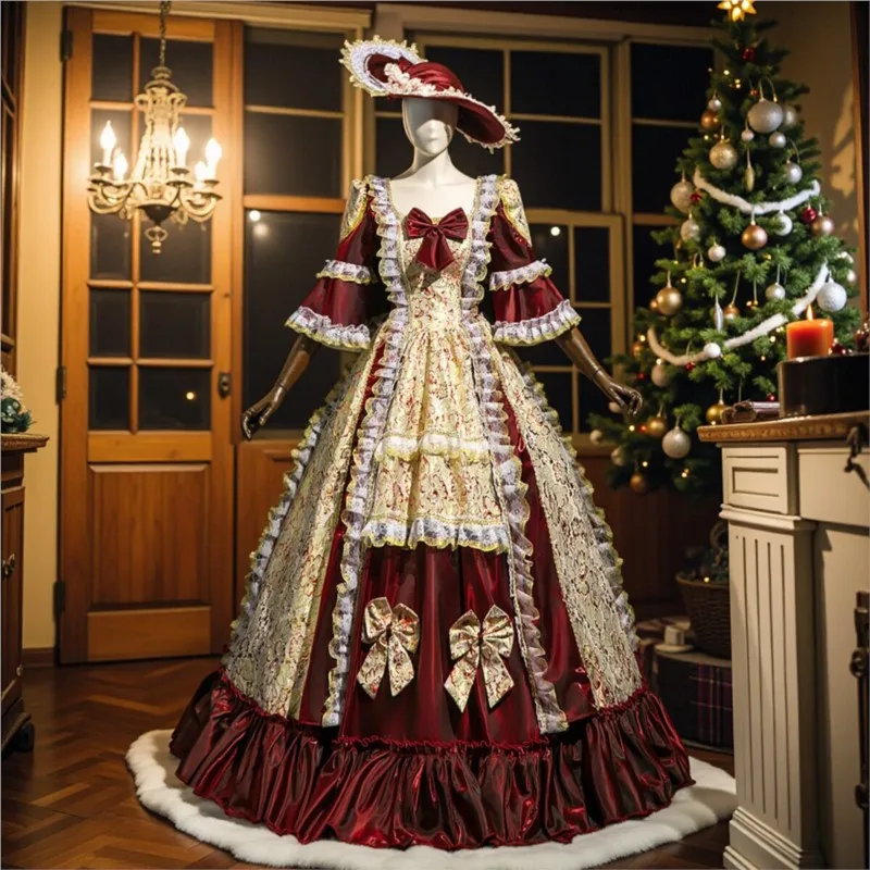 Wine red float dress catwalk photo shoot Christmas performance
Wine red float dress catwalk photo shoot Christmas performance