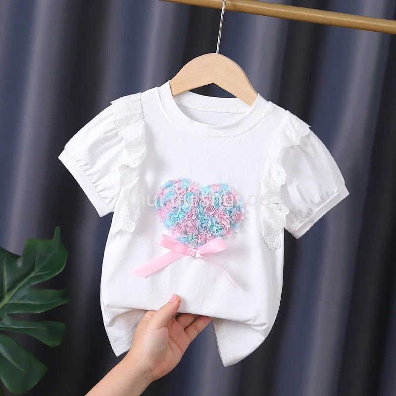 Summer White Girls Tops Kids Clothes Cotton Boys Clothes 2024 Summer New Girls Spring T-shirt Thin Short-sleeved Children's
Summer White Girls Tops Kids Clothes Cotton Boys Clothes 2024 Summer New Girls Spring T-shirt Thin Short-sleeved Children's