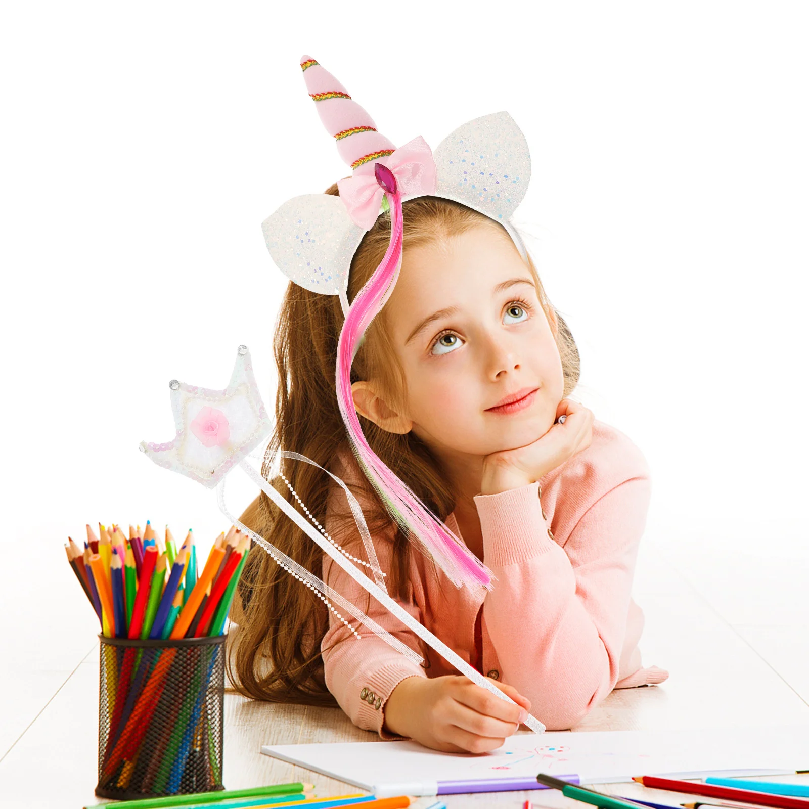 1Set Unicorn Hairband Set Fashionable Lightweight Girls Accessory Birthday Present Reusable Costume Headband Charming Cosplay
1Set Unicorn Hairband Set Fashionable Lightweight Girls Accessory Birthday Present Reusable Costume Headband Charming Cosplay