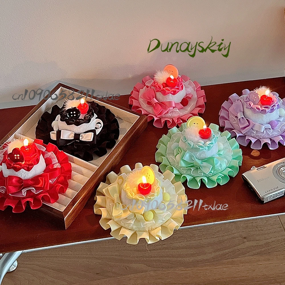 Handmade Cute Lolita Cherry Cake Hat Ignite Birthday Hat Sweet Style Top Hat Headwear Accessories Halloween Cosplay Stage Gift
Handmade Cute Lolita Cherry Cake Hat Ignite Birthday Hat Sweet Style Top Hat Headwear Accessories Halloween Cosplay Stage Gift
