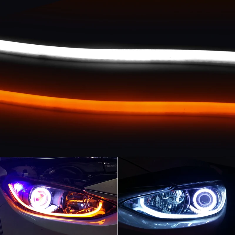 Led Daytime Running Light 60MM 85MM White Yellow Flexible Turning Signal Strip Car Headlight Retrofit Kits
Led Daytime Running Light 60MM 85MM White Yellow Flexible Turning Signal Strip Car Headlight Retrofit Kits