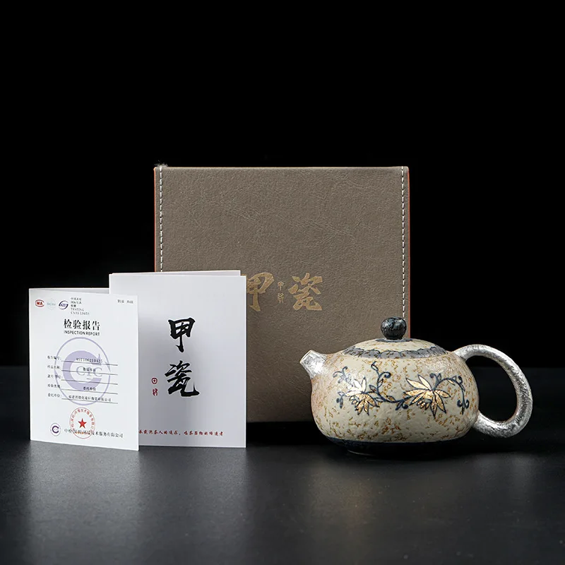Firestone Silver-Plated Hand-Painted Ceramic Household Xishi Teapot Chinese Style Brewing Pot High-End Kung Fu Tea Se
Firestone Silver-Plated Hand-Painted Ceramic Household Xishi Teapot Chinese Style Brewing Pot High-End Kung Fu Tea Se