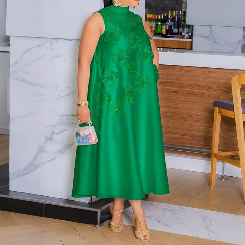 New 2026 Summer Solid Color Loose Women's Dress Elegant O-neck Pleated Dress Flower Splicing Sleeveless Banquet President Dress
New 2026 Summer Solid Color Loose Women's Dress Elegant O-neck Pleated Dress Flower Splicing Sleeveless Banquet President Dress