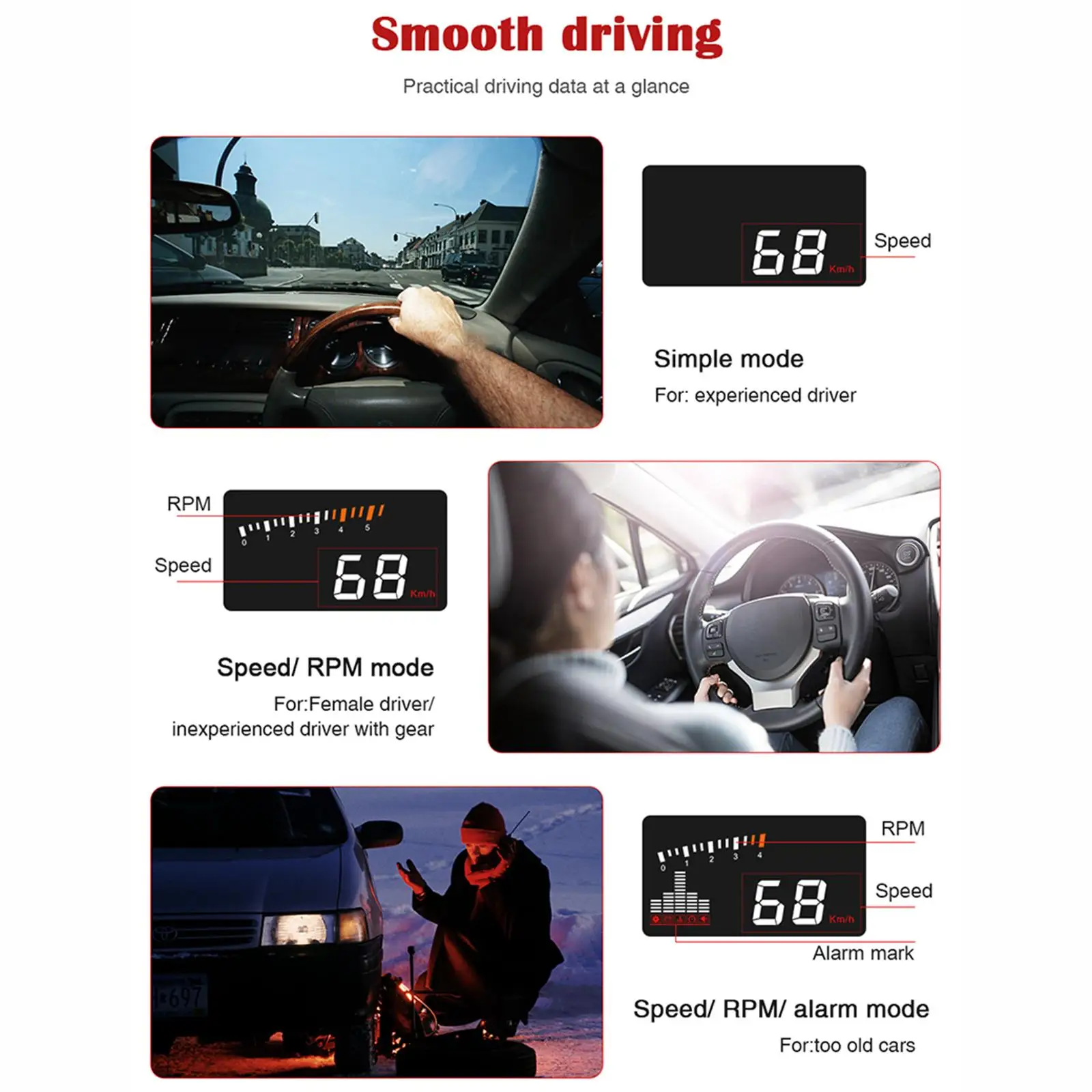 Автомобильный проекционный дисплей (HUD) с экраном 3,5 дюйма, сигнализацией о превышении скорости, универсальный светодиодный HUD для автомобилей
Автомобильный проекционный дисплей (HUD) с экраном 3,5 дюйма, сигнализацией о превышении скорости, универсальный светодиодный HUD для автомобилей