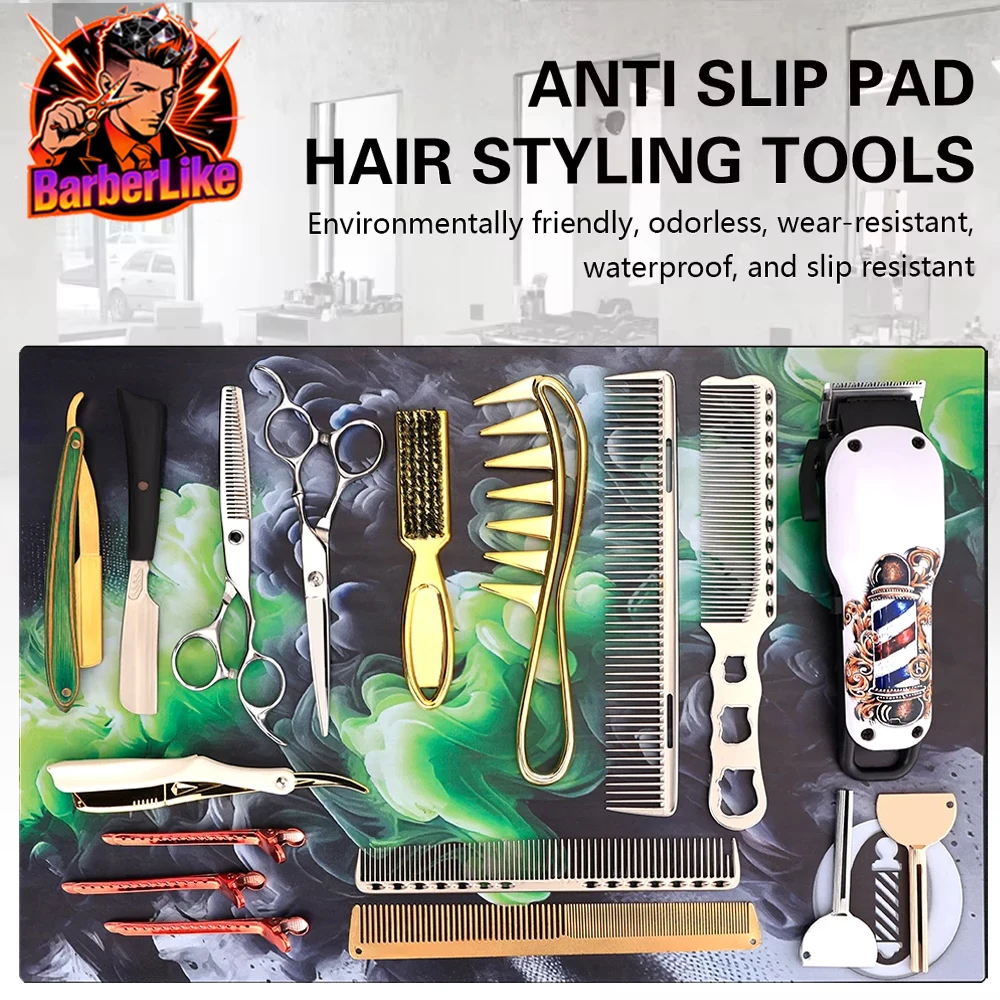 Barber Mat Barbershop Magnetic Mats Anti-slip Flexible Rubber Scissors Storage Pad Salon Heat Resistant Hairdresser Organizer
Barber Mat Barbershop Magnetic Mats Anti-slip Flexible Rubber Scissors Storage Pad Salon Heat Resistant Hairdresser Organizer