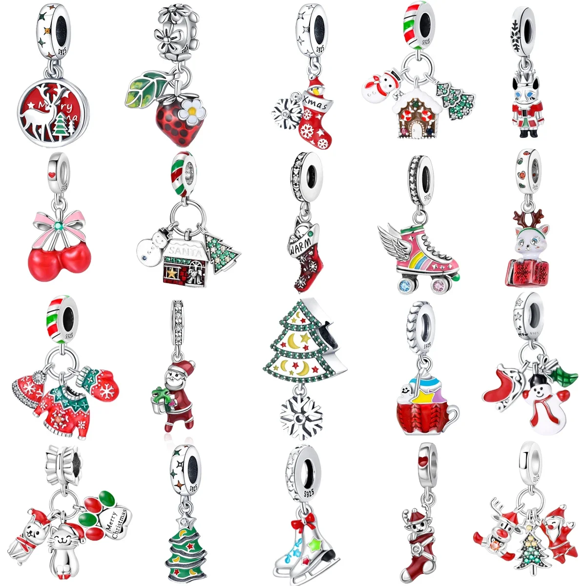 Original 925 Sterling Silver Christmas Sleigh Snowflake House Penguin Cake Bead Charms for Pan Bracelet Women Jewellery Gift
Original 925 Sterling Silver Christmas Sleigh Snowflake House Penguin Cake Bead Charms for Pan Bracelet Women Jewellery Gift