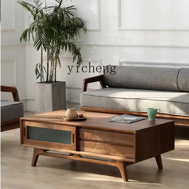 XL retro solid wood coffee table Japanese light luxury living room home storage storage cabinet
XL retro solid wood coffee table Japanese light luxury living room home storage storage cabinet