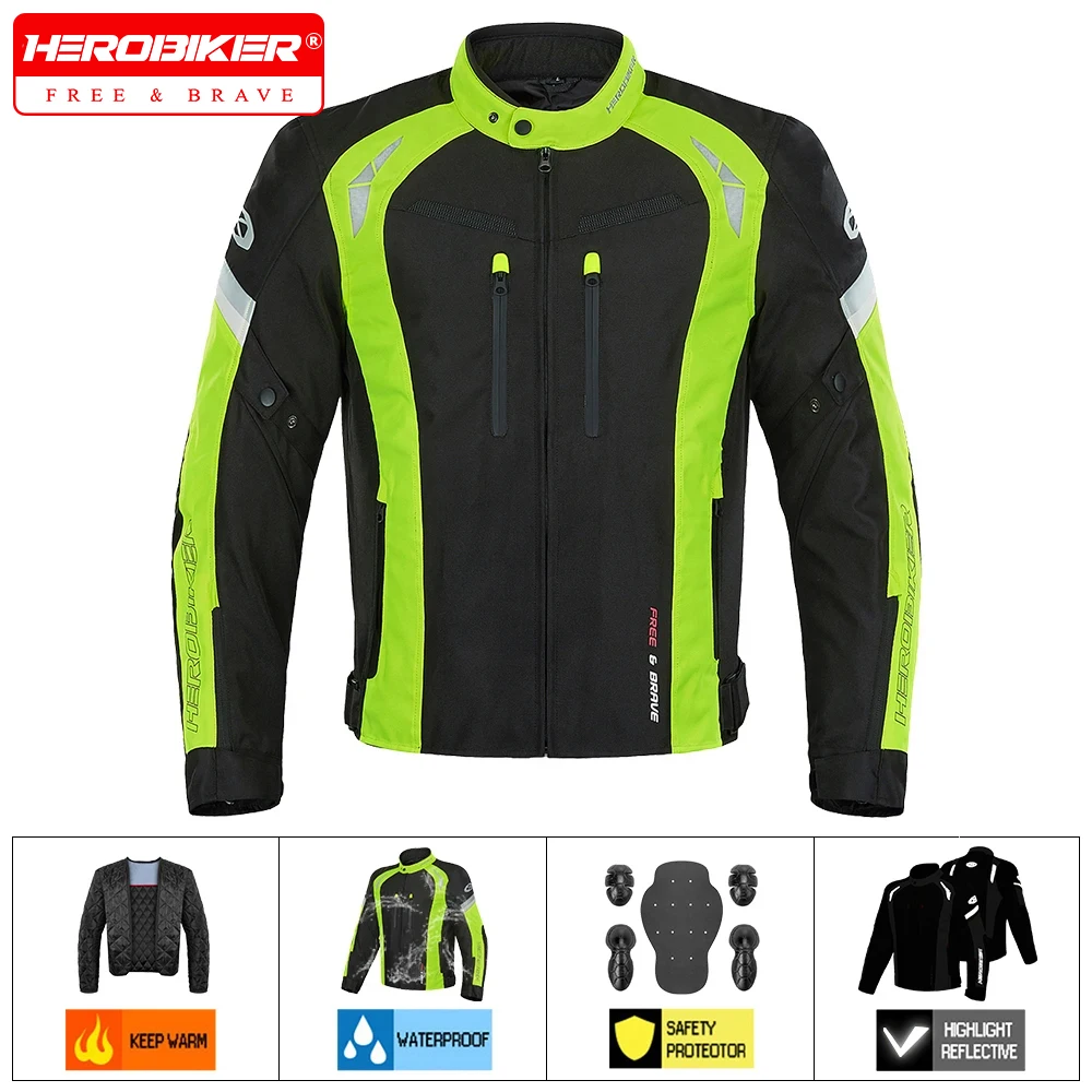 Motorcycle Jacket Windproof Men's Biker Jacket Wear-Resistant Motorcycle Jacket Waterproof Motorcyclist CE Protective Gear
Motorcycle Jacket Windproof Men's Biker Jacket Wear-Resistant Motorcycle Jacket Waterproof Motorcyclist CE Protective Gear