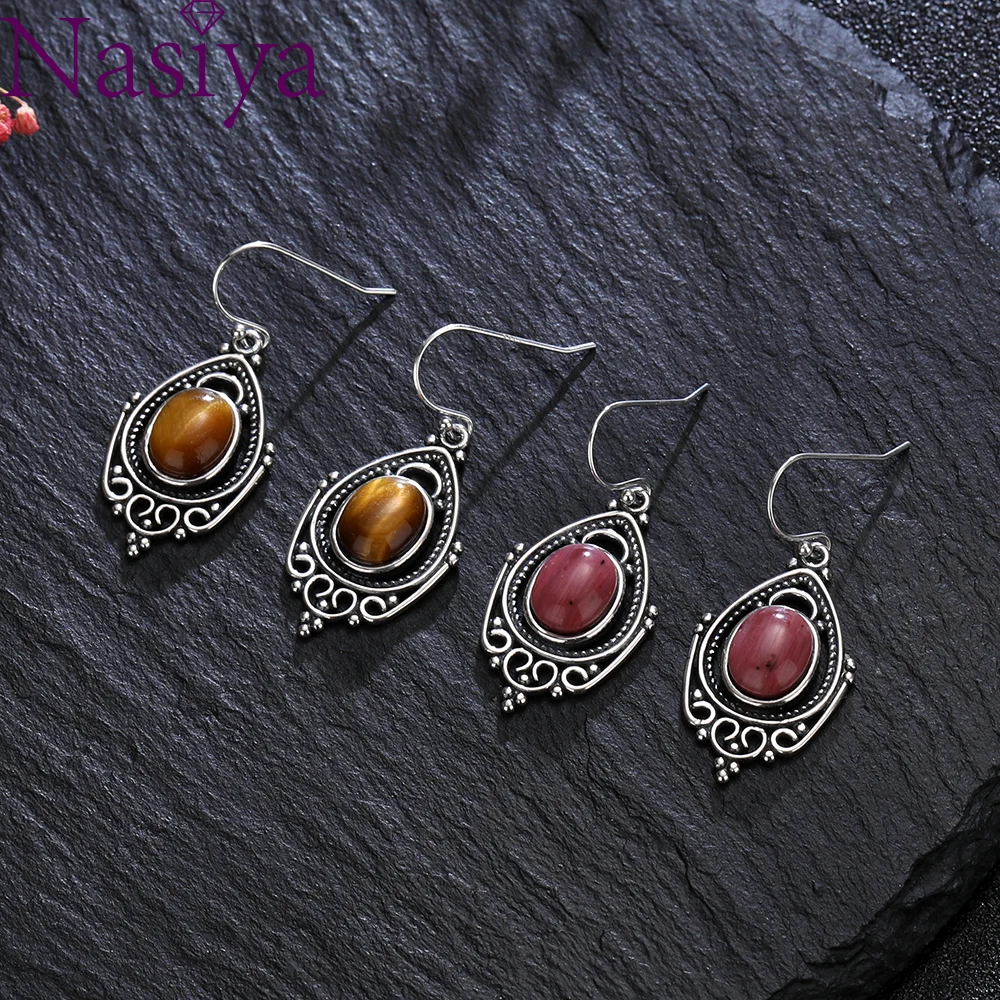 Silver Retro Natural Labradorite Earrings for Women Oval 8X10MM Stone Vintage Gift Party Ear Hoop Earrings Jewelry Wholesale
Silver Retro Natural Labradorite Earrings for Women Oval 8X10MM Stone Vintage Gift Party Ear Hoop Earrings Jewelry Wholesale