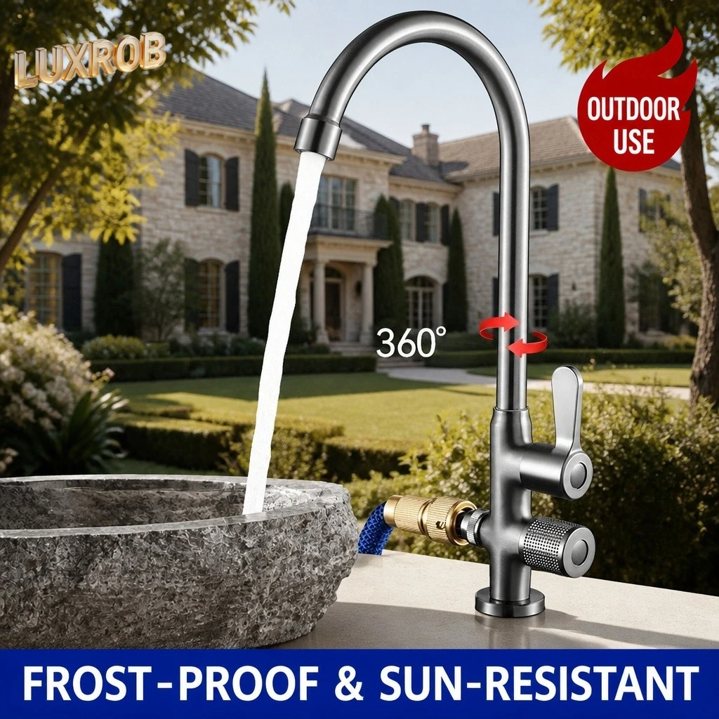 New Arrival Faucet Outdoor Dual-purpose Single Cooling Anti-freezing Car Washing/Irrigation Courtyard /Garden /Balcony /Kitchen
New Arrival Faucet Outdoor Dual-purpose Single Cooling Anti-freezing Car Washing/Irrigation Courtyard /Garden /Balcony /Kitchen