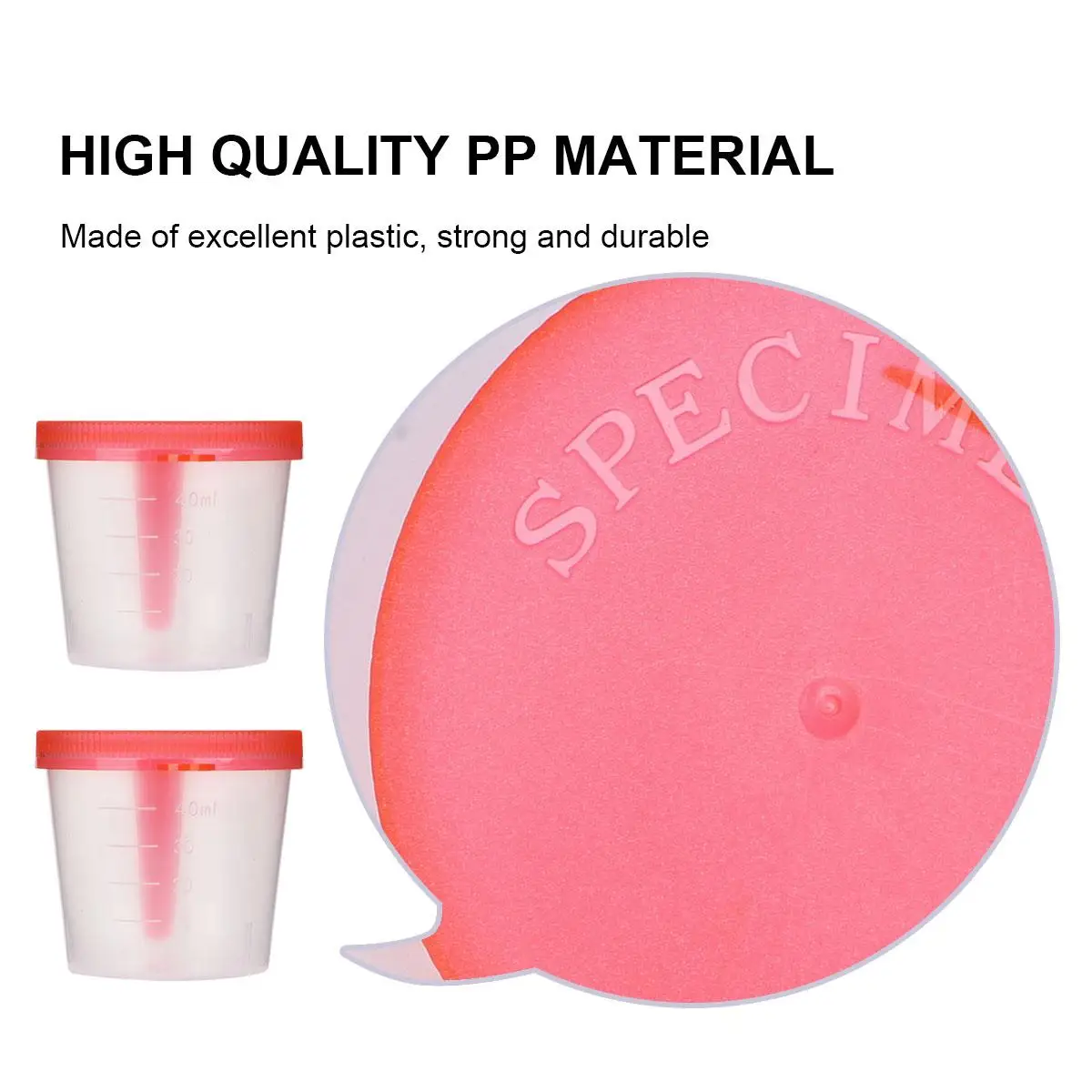 50pcs 40ml Specimen Cups Practical Specimen Collection Cup Stool Container Fecal Collection Containers with Lids
50pcs 40ml Specimen Cups Practical Specimen Collection Cup Stool Container Fecal Collection Containers with Lids