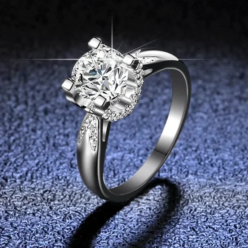 Luxury PT950 Platinum Ring GRA Certified 1CT Moissanite Rings for Women Engagement Promise Wedding Band Fine Jewelry
Luxury PT950 Platinum Ring GRA Certified 1CT Moissanite Rings for Women Engagement Promise Wedding Band Fine Jewelry