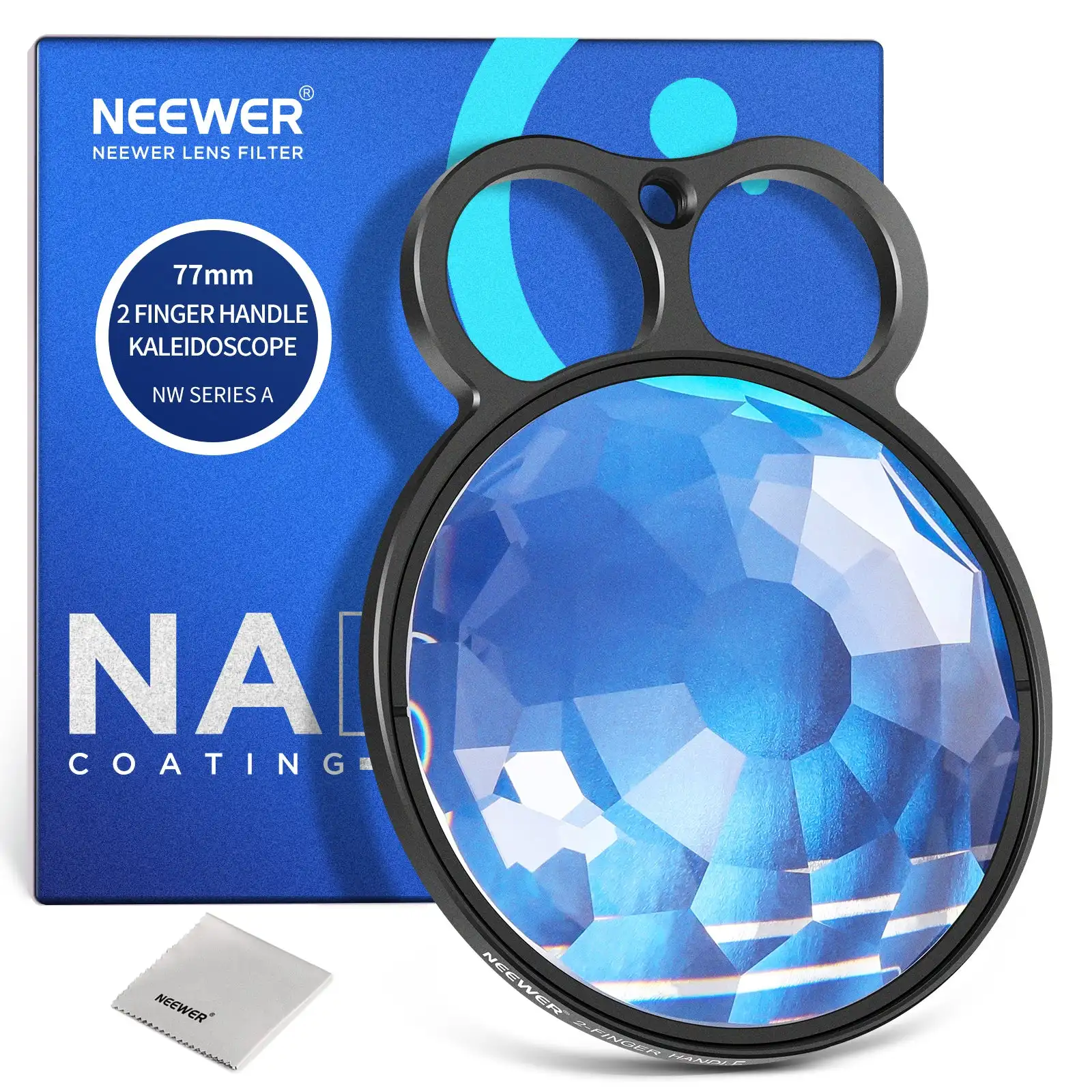 NEEWER 77-мм ручной калейдоскопический призменный фильтр-линза
NEEWER 77-мм ручной калейдоскопический призменный фильтр-линза
