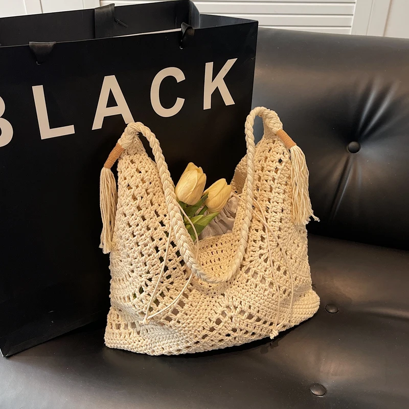 Internet Celebrity Thai Woven Bag Women's Casual Versatile Vacation Beach Lazy Style Grass Woven Tote Bag
Internet Celebrity Thai Woven Bag Women's Casual Versatile Vacation Beach Lazy Style Grass Woven Tote Bag