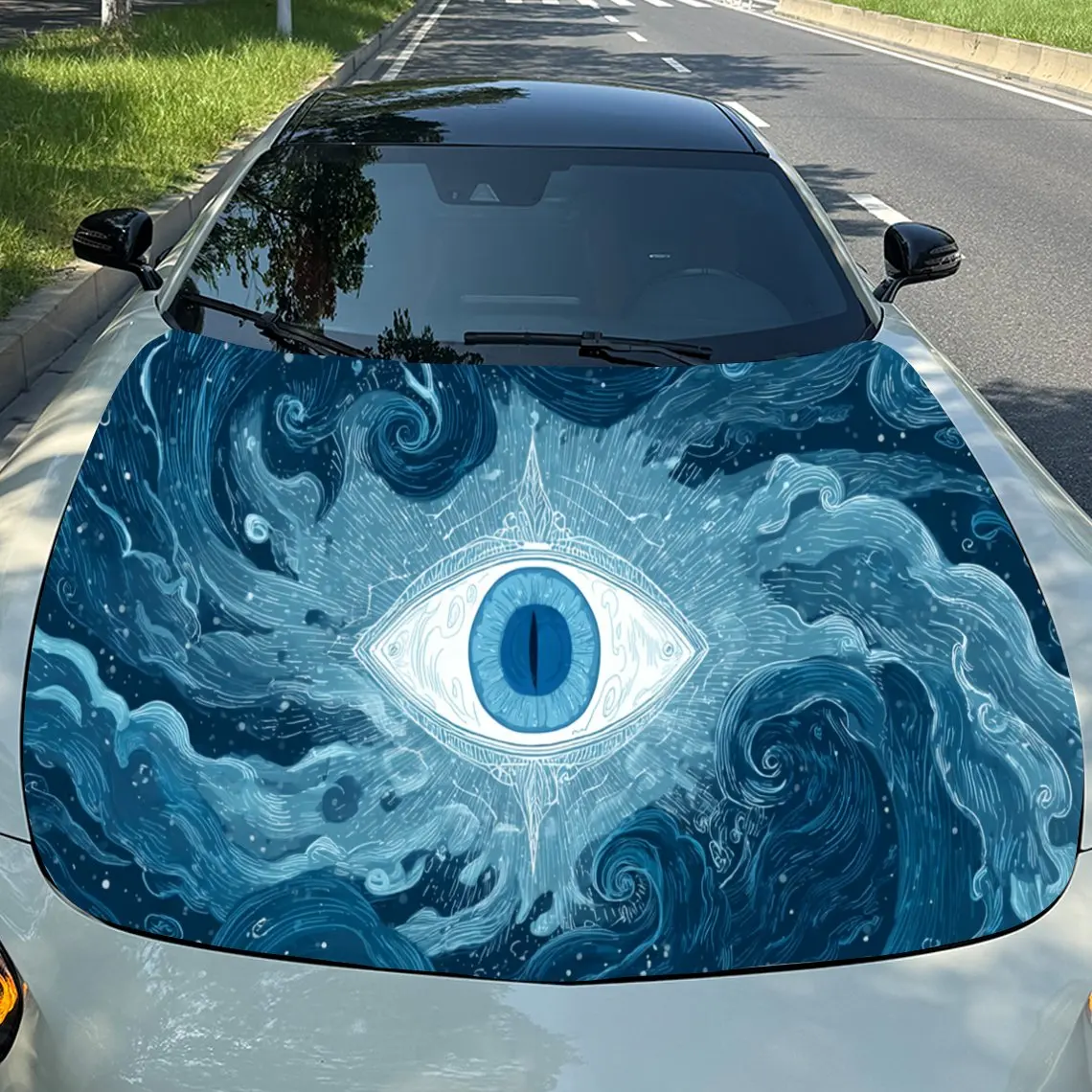 Striking Ocean - Eye Car Hood Stickers - Self-Adhesive, Waterproof and Durable Vinyl Wrap, Decorate And Protect Your Car, Fit Fo
Striking Ocean - Eye Car Hood Stickers - Self-Adhesive, Waterproof and Durable Vinyl Wrap, Decorate And Protect Your Car, Fit Fo