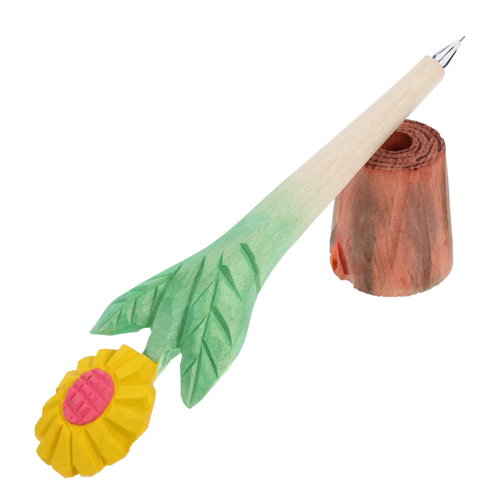 Handmade Wooden Carved Sunflower Gel Ink Pen Unique Novelty Writing Instrument for Kids Students Birthday Gift Desk Decor
Handmade Wooden Carved Sunflower Gel Ink Pen Unique Novelty Writing Instrument for Kids Students Birthday Gift Desk Decor