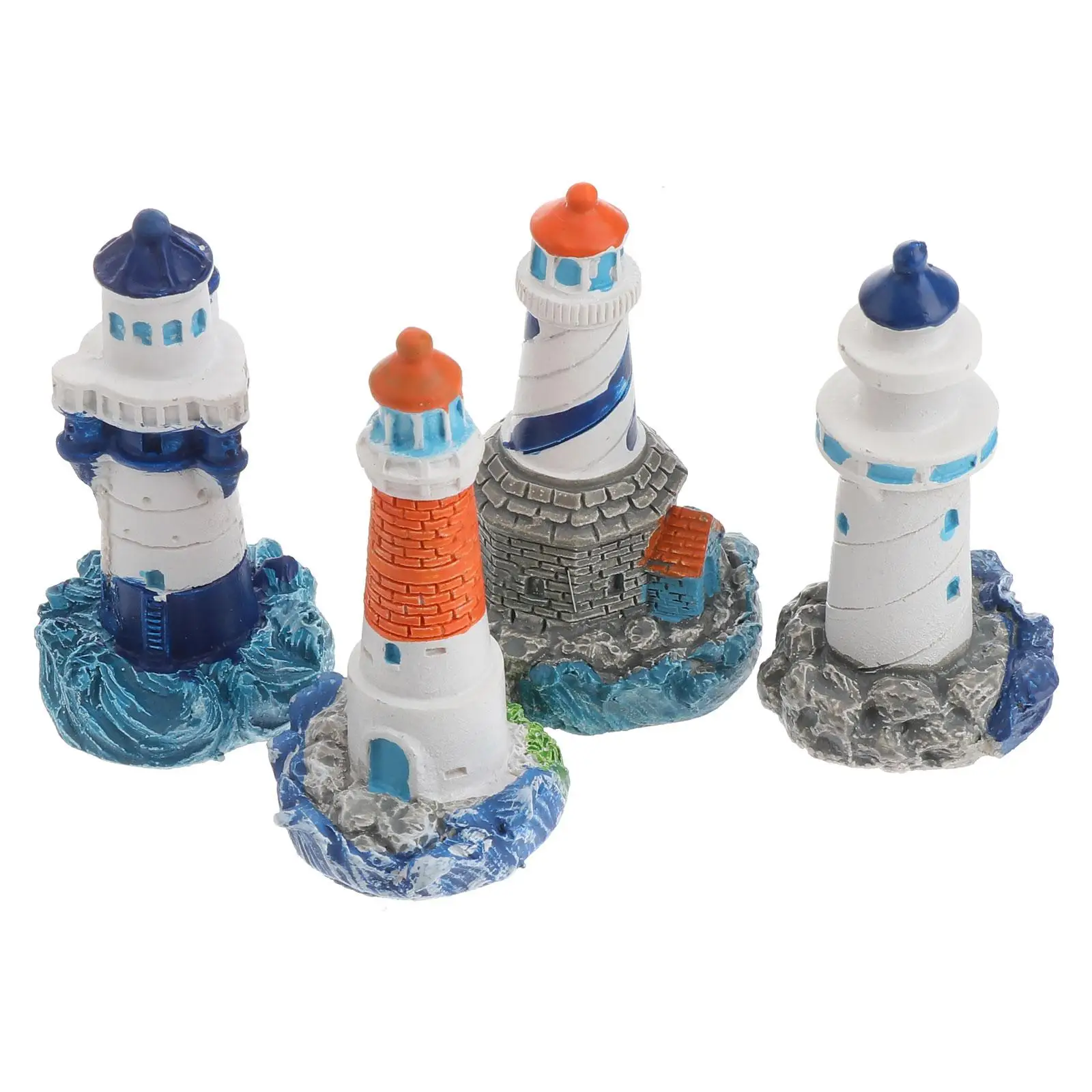 4 Pcs Lighthouse Ornaments Nautical Ocean Decor Mini Miniature Figurines Sculpture Small
4 Pcs Lighthouse Ornaments Nautical Ocean Decor Mini Miniature Figurines Sculpture Small