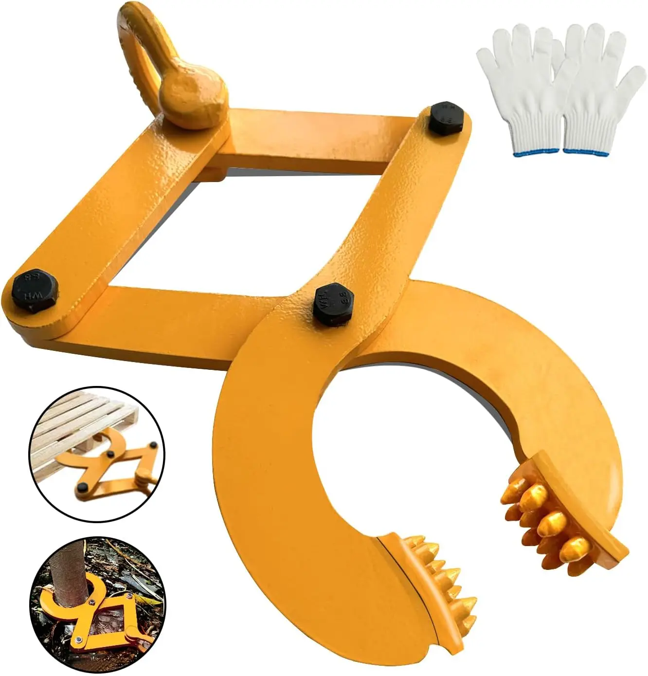 8 Inch Jaw Opening Pallet Puller Clamp, Heavy Duty Steel Single Scissor for Pulling Pallets, Woods, Trees, 6090 lbs Capacity
8 Inch Jaw Opening Pallet Puller Clamp, Heavy Duty Steel Single Scissor for Pulling Pallets, Woods, Trees, 6090 lbs Capacity