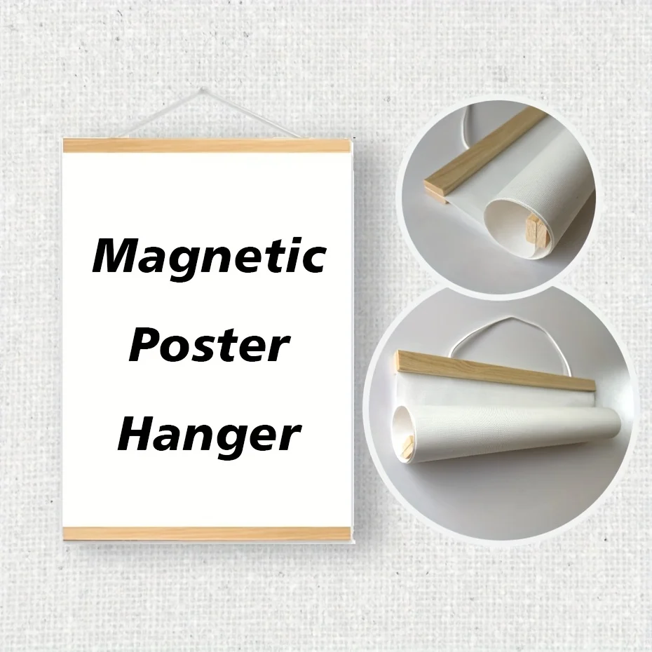 7 Colors 8 Sizes DIY Magnetic Wooden Poster Hanger Frame - Oil Painting Scroll Poster Photo Picture Frame for Living Room Decor
7 Colors 8 Sizes DIY Magnetic Wooden Poster Hanger Frame - Oil Painting Scroll Poster Photo Picture Frame for Living Room Decor
