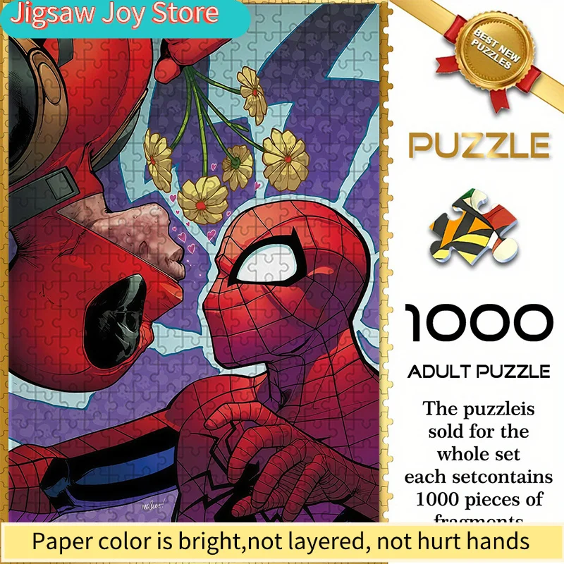 Пазл-головоломка с тематикой Marvel Z1.15-7, романтическая сцена с Дэдпулом и Человеком-пауком - прочный утолщенный DIY-пазл для взрослых, развивающий мозг
Пазл-головоломка с тематикой Marvel Z1.15-7, романтическая сцена с Дэдпулом и Человеком-пауком - прочный утолщенный DIY-пазл для взрослых, развивающий мозг