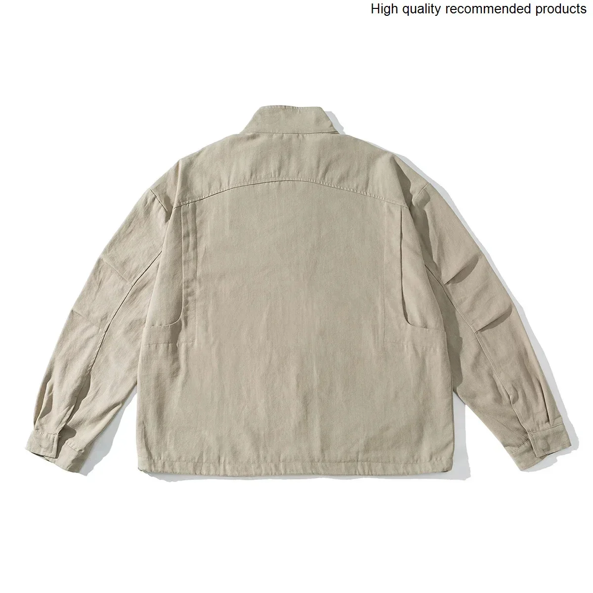 Wide 2025 Loose Autumn Pocket Style Jacket Men Japanese Korean Streetwear Fashion Loose Casual Vintage Cargo Jacket Coat
Wide 2025 Loose Autumn Pocket Style Jacket Men Japanese Korean Streetwear Fashion Loose Casual Vintage Cargo Jacket Coat