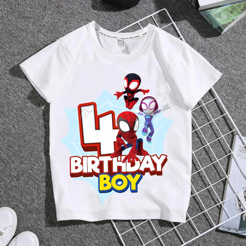 Spidermans Digit 1-9 T-shirt Marvels Summer Boys Clothes Kids Anime Action Figures Tees Children Birthday Short Sleeve Tops Gift
Spidermans Digit 1-9 T-shirt Marvels Summer Boys Clothes Kids Anime Action Figures Tees Children Birthday Short Sleeve Tops Gift