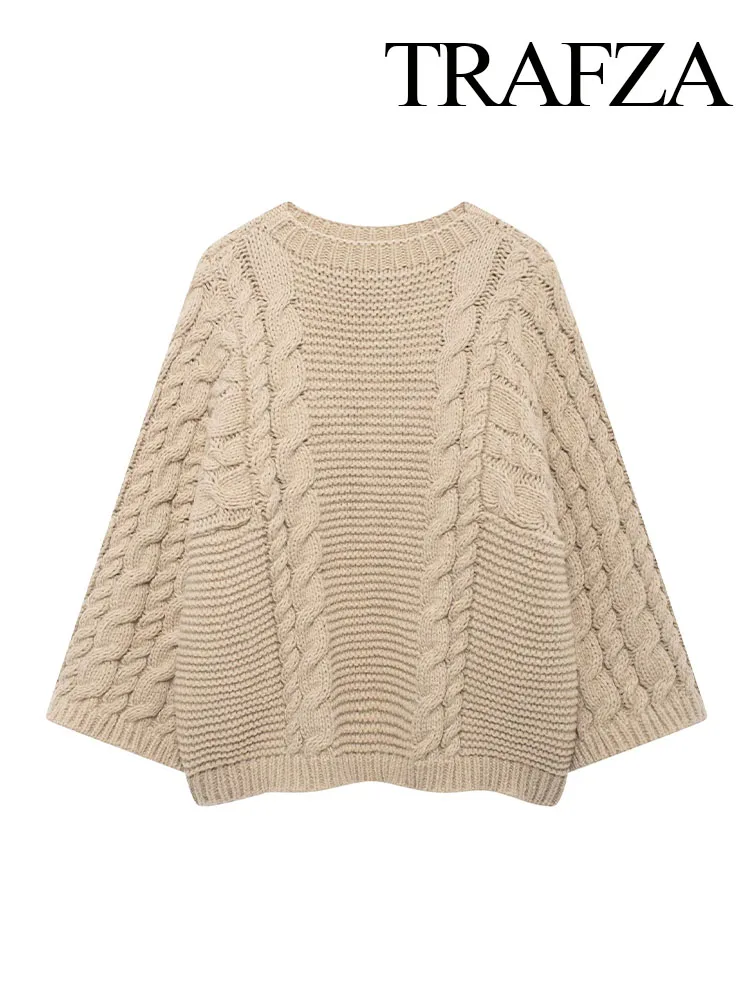 TRAFZA Women Autumn Chic Texture Slim Knitted Sweater Top Female Fashion O-Neck Long Sleeve Solid Casual Warm Pullover Top Mujer
TRAFZA Women Autumn Chic Texture Slim Knitted Sweater Top Female Fashion O-Neck Long Sleeve Solid Casual Warm Pullover Top Mujer