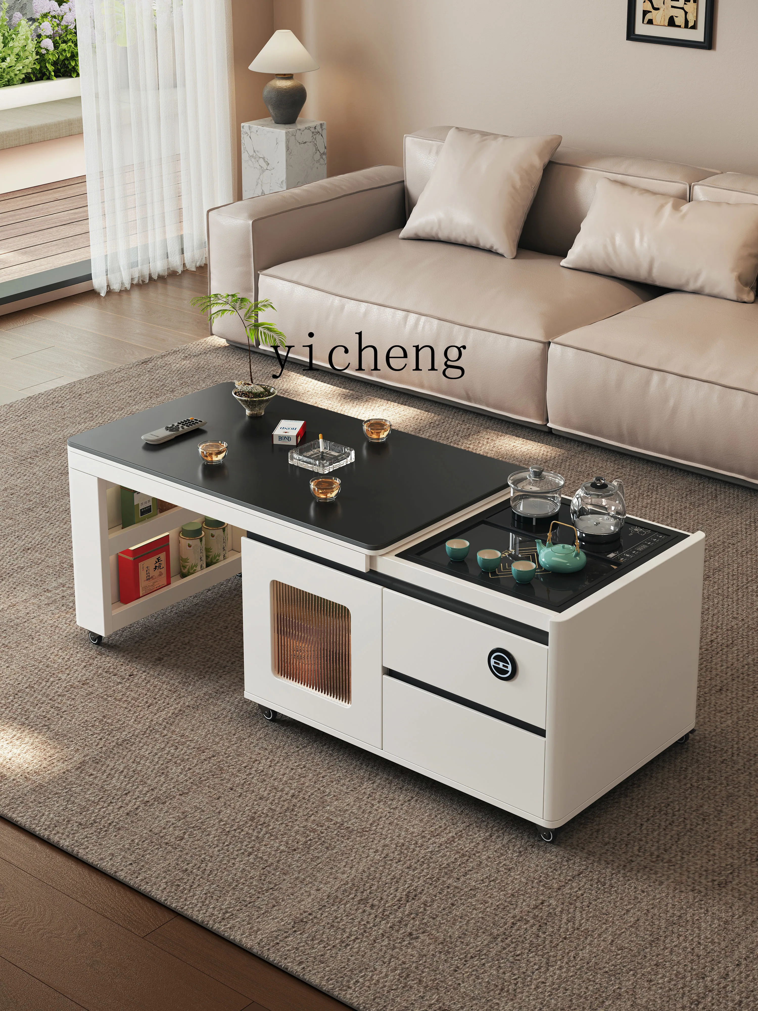 LX Simple Electric Lift Coffee Table Multi-Functional Movable Rock Board Tea Table for Living Room Home Use
LX Simple Electric Lift Coffee Table Multi-Functional Movable Rock Board Tea Table for Living Room Home Use