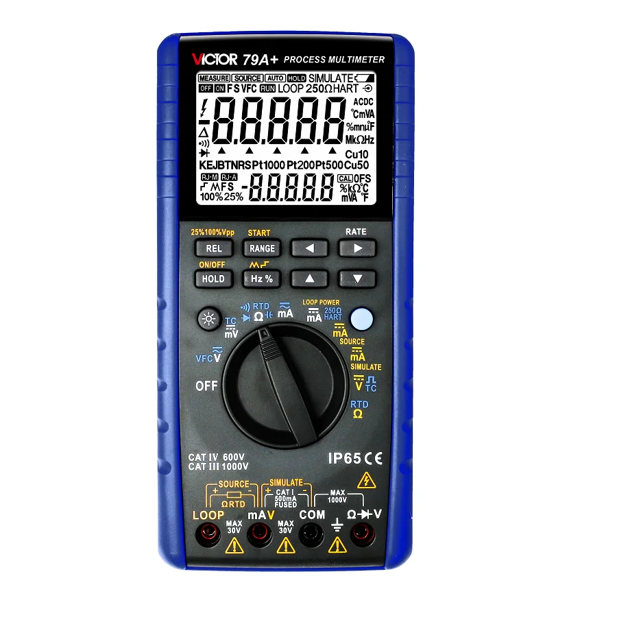 VICTOR 79A+ DC Voltage 50mV-1000V Digital Multimeter Multimeter Process Signal Calibrator Multimeter 2 in 1
VICTOR 79A+ DC Voltage 50mV-1000V Digital Multimeter Multimeter Process Signal Calibrator Multimeter 2 in 1
