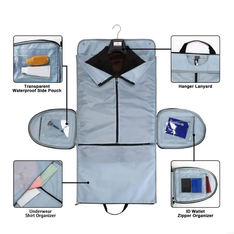 Multifunctional Suit Storage Bag Large Capacity Shoulder Bag with Shoes Compartments Handbag for Business and Travel
Multifunctional Suit Storage Bag Large Capacity Shoulder Bag with Shoes Compartments Handbag for Business and Travel