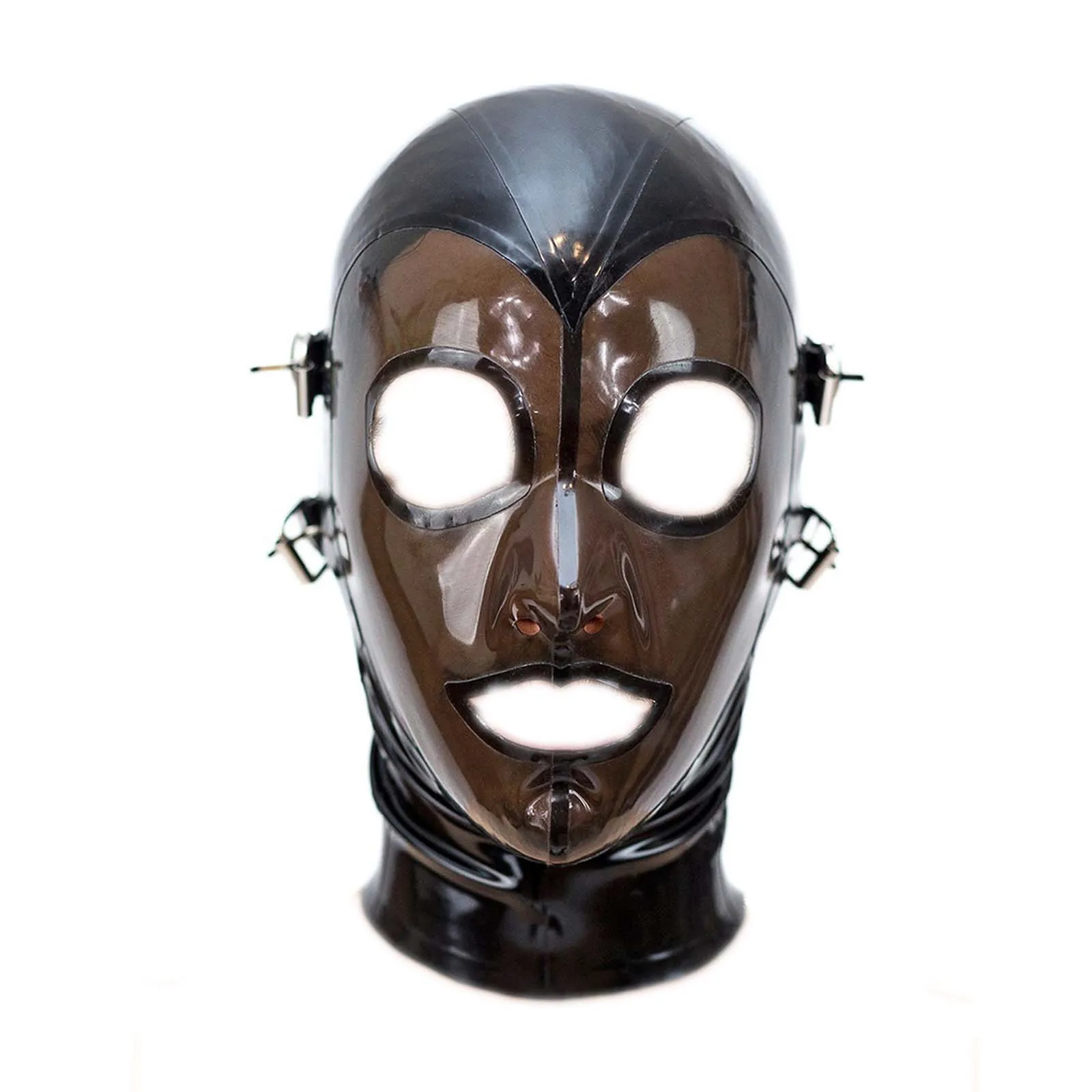 MONNIK Black Latex Hood Unisex Mask with Mouth&Eyes Open and Lace-up Design Handmade for Fetish Bodysuit Cosplay
MONNIK Black Latex Hood Unisex Mask with Mouth&Eyes Open and Lace-up Design Handmade for Fetish Bodysuit Cosplay