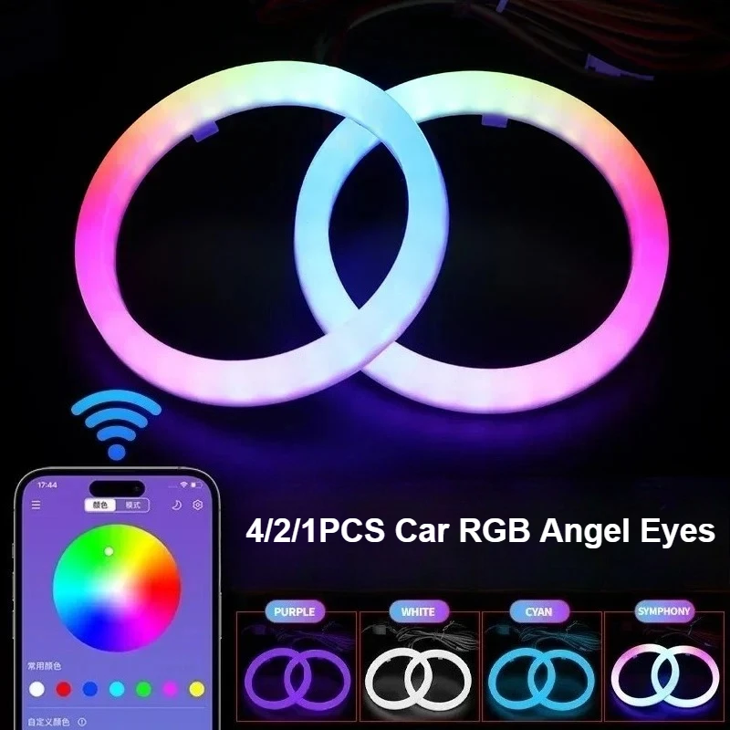 4/2/1 шт. автомобильные RGB ангельские глазки динамические с указателем поворота 60 мм 70 мм 80 мм 90 мм кольца Halo DRL светодиодные фары проектор управление через приложение
4/2/1 шт. автомобильные RGB ангельские глазки динамические с указателем поворота 60 мм 70 мм 80 мм 90 мм кольца Halo DRL светодиодные фары проектор управление через приложение