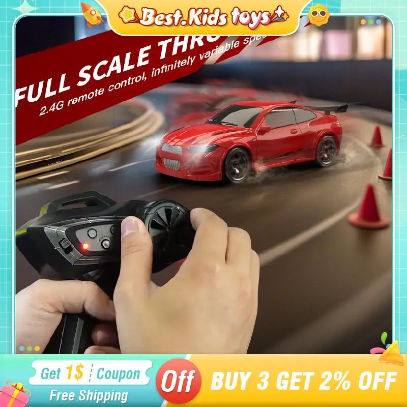 1:64 RC Drift Высокоскоростной автомобиль 2,4G с 4-колесным приводом Светодиодный полномасштабный настольный гоночный автомобиль с дистанционным управлением Детские игрушки Игры для мальчиков
1:64 RC Drift Высокоскоростной автомобиль 2,4G с 4-колесным приводом Светодиодный полномасштабный настольный гоночный автомобиль с дистанционным управлением Детские игрушки Игры для мальчиков