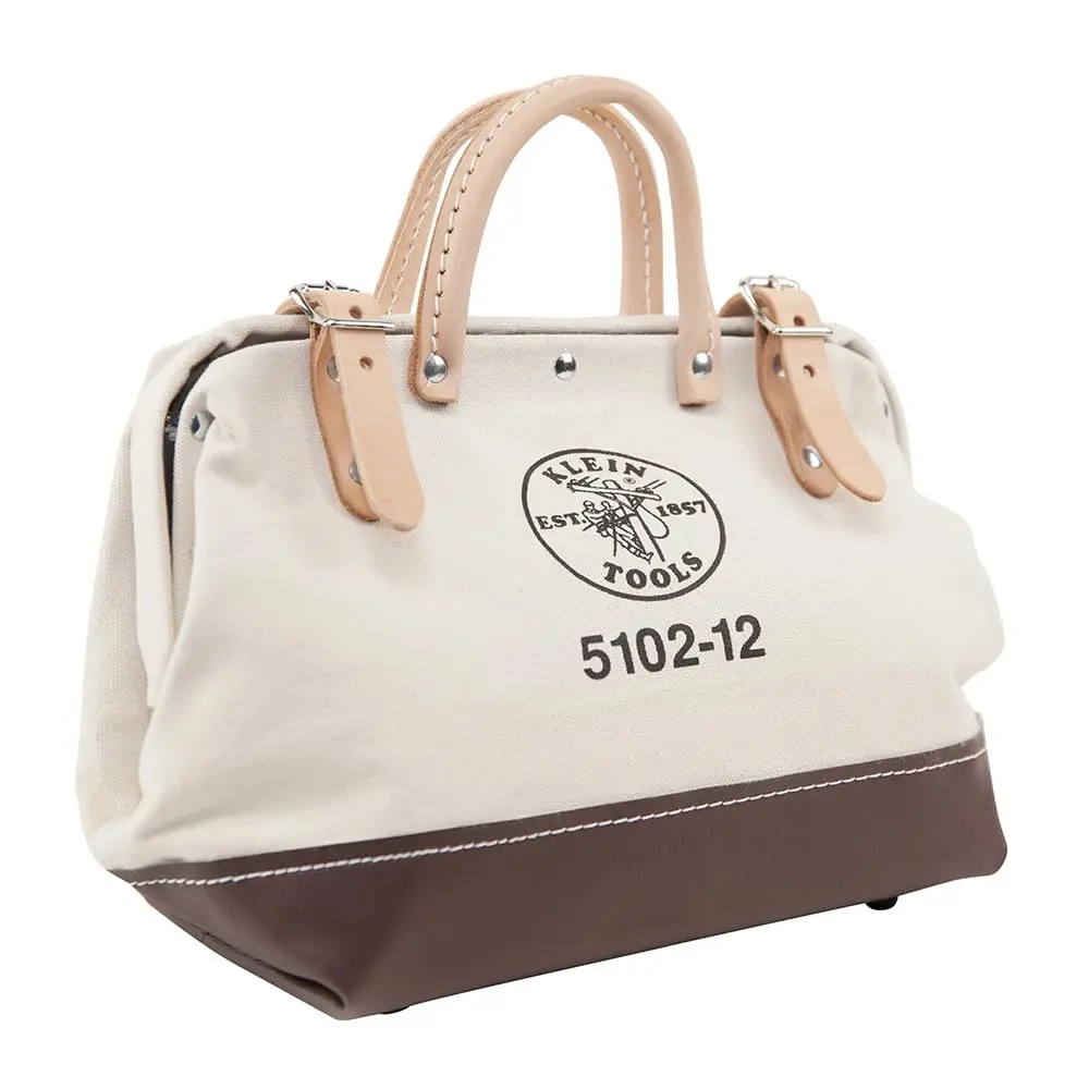 5102-12 Heavy Duty Natural Canvas Tool Bag, Tool Tote, Multi-Purpose Bag With Wide Hinged Opening And Leather Handles, 12-Inch
5102-12 Heavy Duty Natural Canvas Tool Bag, Tool Tote, Multi-Purpose Bag With Wide Hinged Opening And Leather Handles, 12-Inch