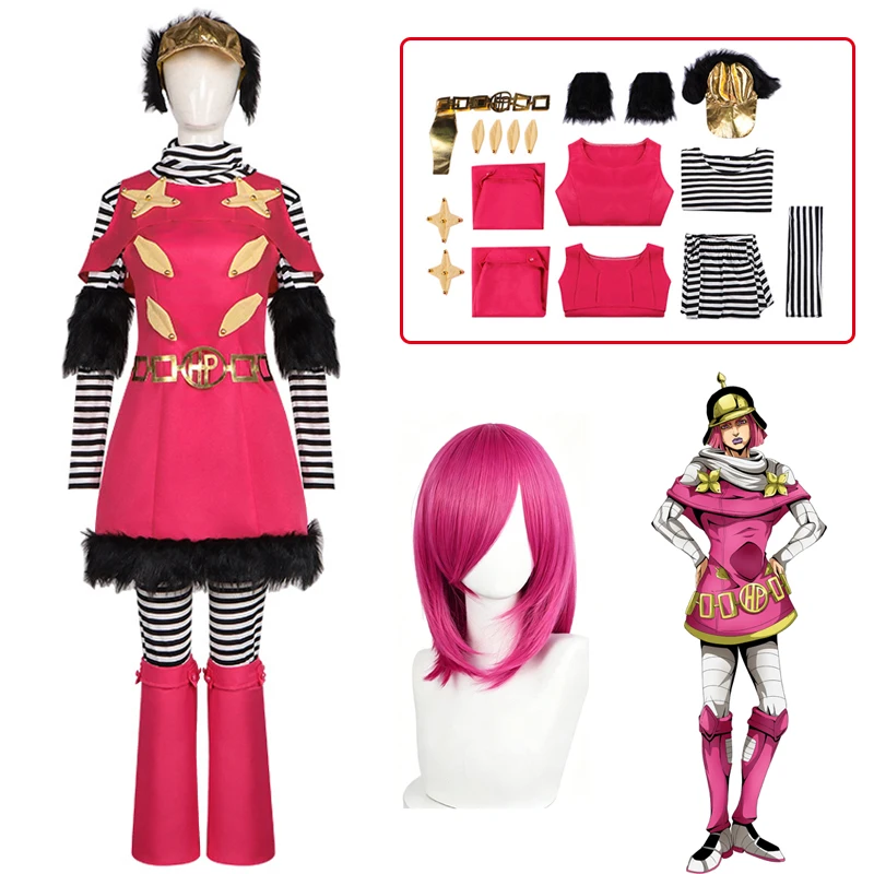 Hot Pants Cosplay Outfit JoJo Bizarre Adventure Steel Ball Run Female Anime Costume for Halloween Comic Con Convention Carnival
Hot Pants Cosplay Outfit JoJo Bizarre Adventure Steel Ball Run Female Anime Costume for Halloween Comic Con Convention Carnival