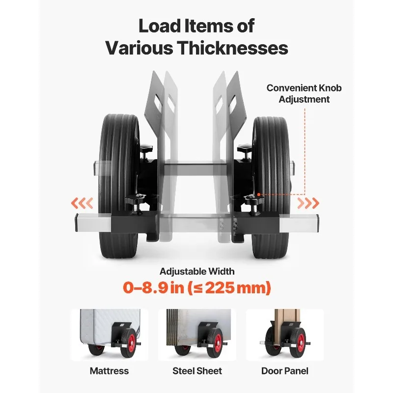 【From China】 Panel Dolly Adjustable Cart 1000 lbs Load Capacity Fits Different Terrain with 10 In Rubber Wheels for Steel Panel
【From China】 Panel Dolly Adjustable Cart 1000 lbs Load Capacity Fits Different Terrain with 10 In Rubber Wheels for Steel Panel
