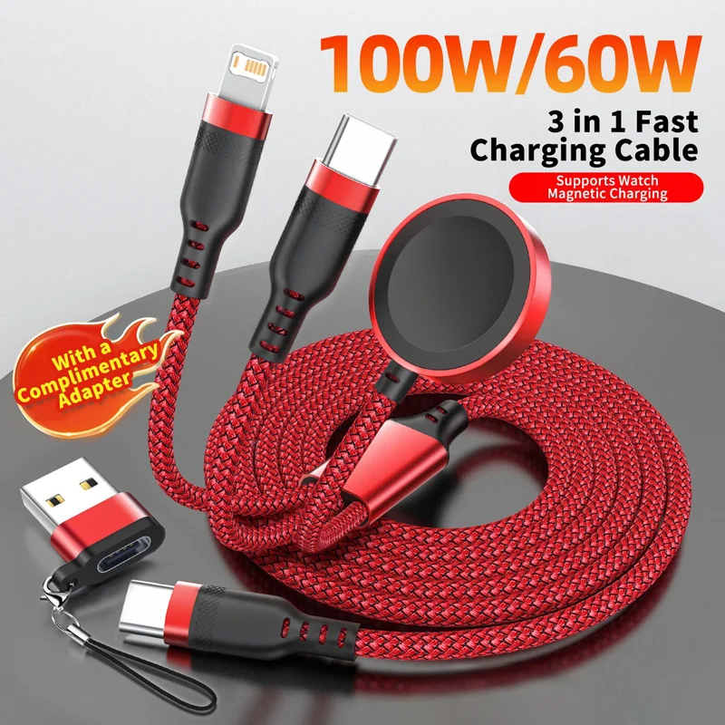 Магнитный беспроводной зарядный кабель 3 в 1, шнур для зарядки Travel Essentials для iPhone 17/16, Samsung Galaxy S25/S24
Магнитный беспроводной зарядный кабель 3 в 1, шнур для зарядки Travel Essentials для iPhone 17/16, Samsung Galaxy S25/S24