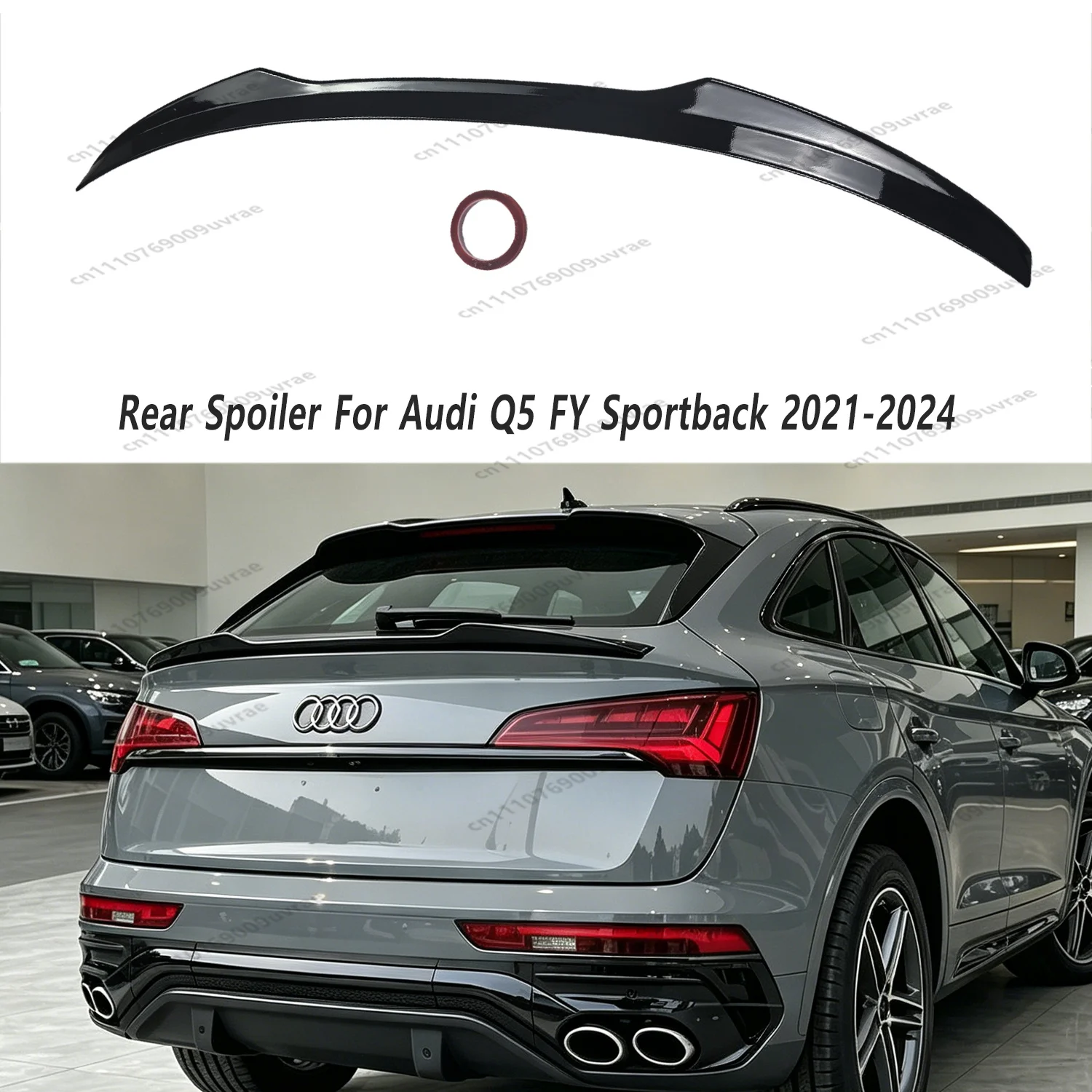 Gloss Style V Style Rear Middle Boot Spoiler Caps For Audi SQ5 Q5 MK2 FY Sportback TFSI TDI S-line 2021-2024 Rear Tail Wing
Gloss Style V Style Rear Middle Boot Spoiler Caps For Audi SQ5 Q5 MK2 FY Sportback TFSI TDI S-line 2021-2024 Rear Tail Wing