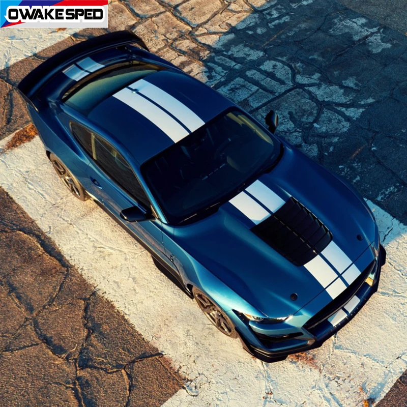 For Ford Mustang Coupe GT Shelby Racing Sport Stripe Car Hood Roof Tail Sticker Front Rear Bumper Vinyl Decals Film Accessories
For Ford Mustang Coupe GT Shelby Racing Sport Stripe Car Hood Roof Tail Sticker Front Rear Bumper Vinyl Decals Film Accessories