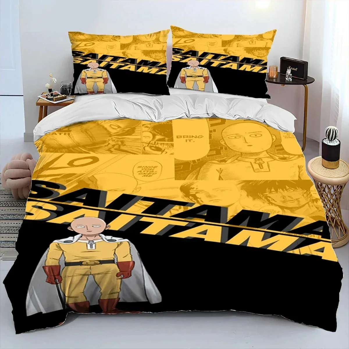 Anime One-Punch Man Saitama 3D NEW Duvet Cover Pillowcase Bedding Set Adult Boy Bedroom Decoration Children Single Double Large
Anime One-Punch Man Saitama 3D NEW Duvet Cover Pillowcase Bedding Set Adult Boy Bedroom Decoration Children Single Double Large