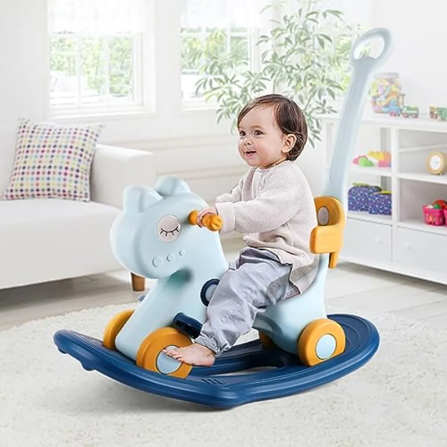 4 in 1 Rocking Horse for Toddlers 1-3 Years Old Baby Rocking Toy Fun Birthday Gift for 1+ Boys Ride on Toy with Detachable Bala
4 in 1 Rocking Horse for Toddlers 1-3 Years Old Baby Rocking Toy Fun Birthday Gift for 1+ Boys Ride on Toy with Detachable Bala