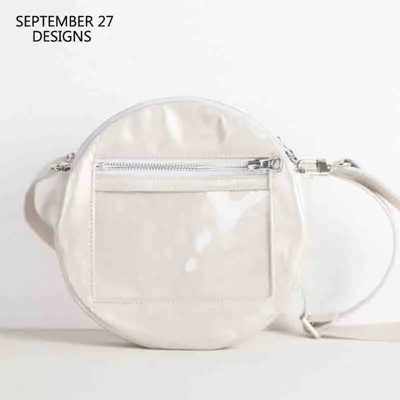 New Fashion Circular Satchels Women Genuine Leather Casual Silver Shoulder Messenger Bag Ladies Cowhide Storage Crossbody Pack
New Fashion Circular Satchels Women Genuine Leather Casual Silver Shoulder Messenger Bag Ladies Cowhide Storage Crossbody Pack