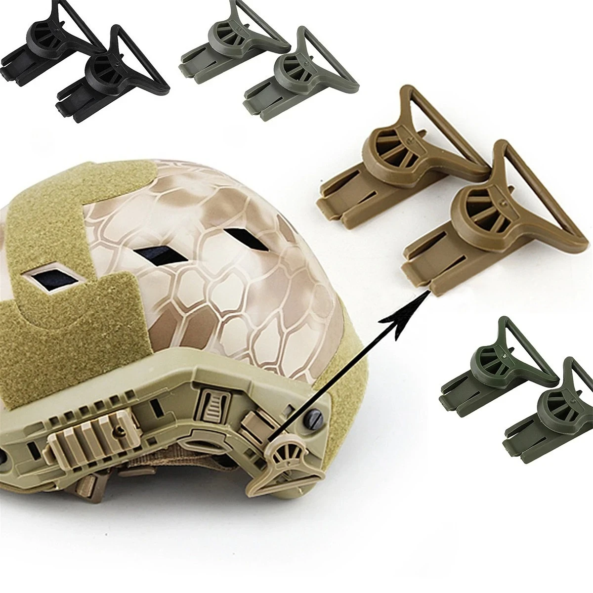 1 пара поворотных зажимов для очков, быстрые боковые направляющие для шлема, тактический шлем для страйкбола, пластиковое боковое крепление, аксессуары для пейнтбольных шлемов
1 пара поворотных зажимов для очков, быстрые боковые направляющие для шлема, тактический шлем для страйкбола, пластиковое боковое крепление, аксессуары для пейнтбольных шлемов