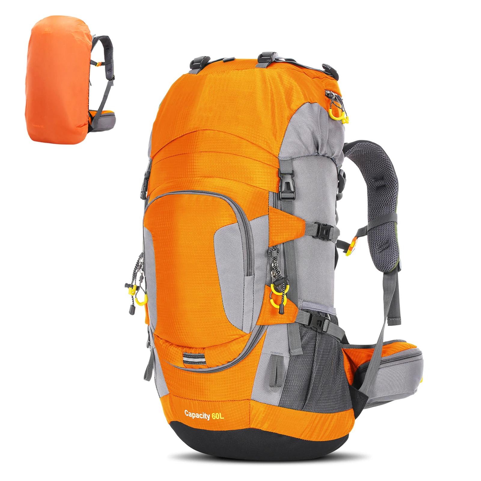 60L Waterproof Hiking Backpack Camping Mountain Climbing Cycle Backpack Outdoor Sport Bag with Rain Cover
60L Waterproof Hiking Backpack Camping Mountain Climbing Cycle Backpack Outdoor Sport Bag with Rain Cover