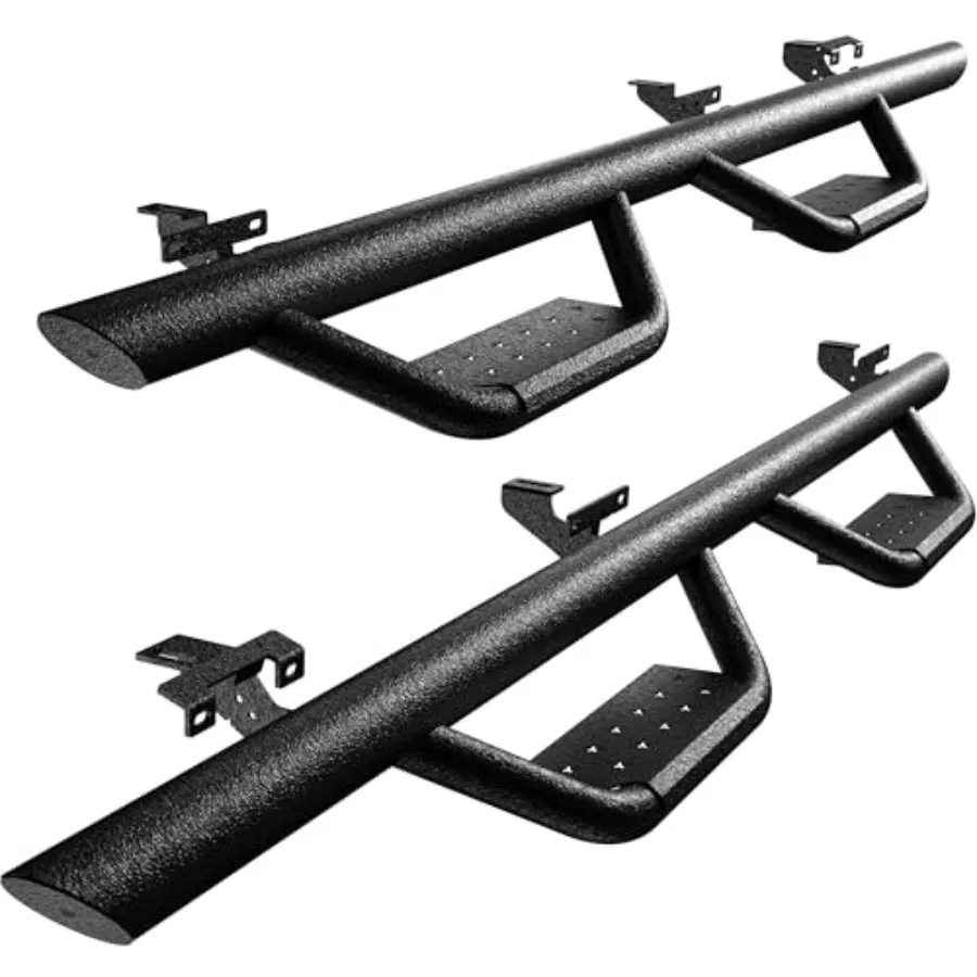 Running Boards Side Steps for 2020-2026 Jeep Gladiator JT 4 Doors, Textured Black Steel, Drop Step Rail Design
Running Boards Side Steps for 2020-2026 Jeep Gladiator JT 4 Doors, Textured Black Steel, Drop Step Rail Design