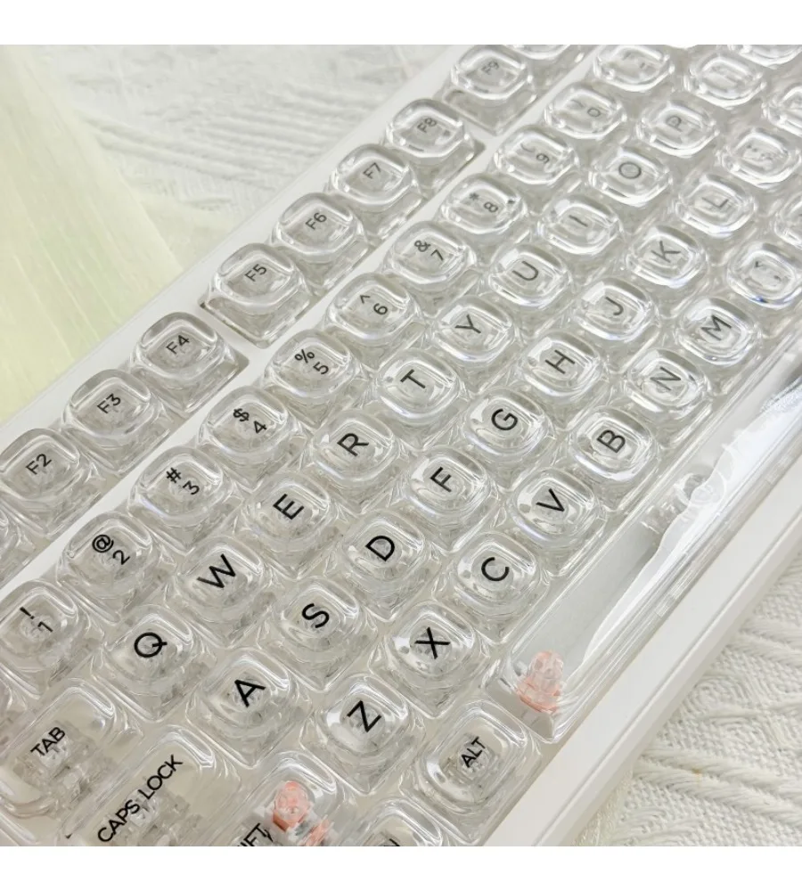 Keycap Personality White Transparent Keycap HOA Small Full Set 132 Keys PC Mechanical Keyboard Full Transparency
Keycap Personality White Transparent Keycap HOA Small Full Set 132 Keys PC Mechanical Keyboard Full Transparency
